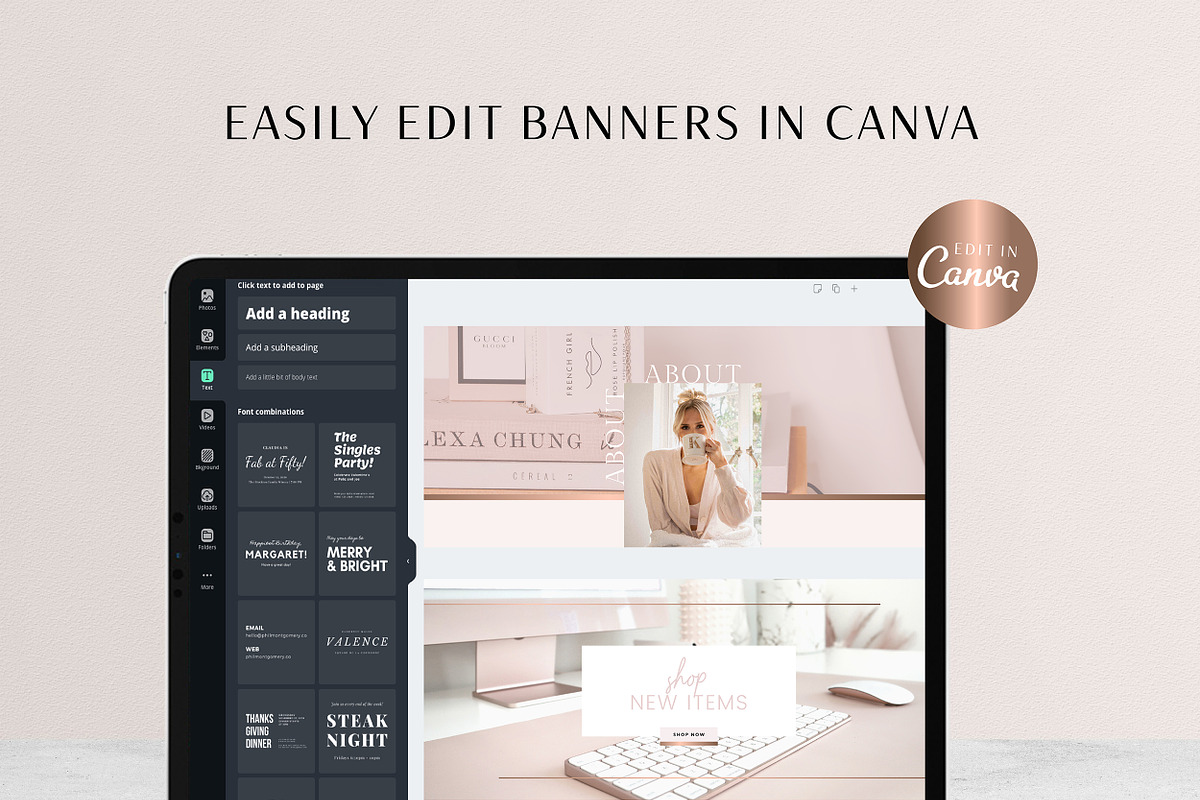 Rose Gold Pink Shopify Theme, a Shopify Template by Macarons and Mimosas (Photo 9 of 10)