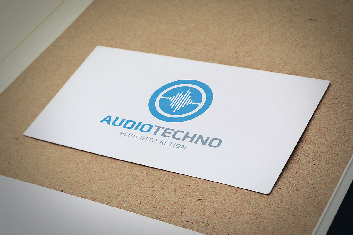 AudioTechno Logo Template, a Branding & Logo Template by Creativenauts (Photo 4 of 4)