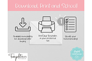 Homeschool Planner Printable - 50 pg, a Templates & Theme by Templatables (Thumbnail 10 of 11)