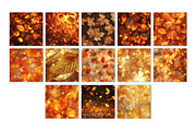 Glitter Bokeh Autumn Leaves Paper, a Texture Graphic by Dream Creation (Thumbnail 2 of 4)