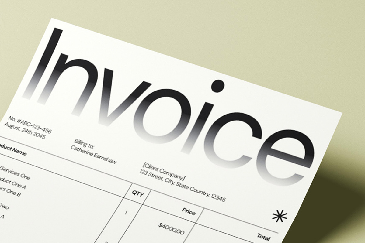 Invoice Template - Gramee, a Stationery Template by fakhroo (Photo 4 of 5)