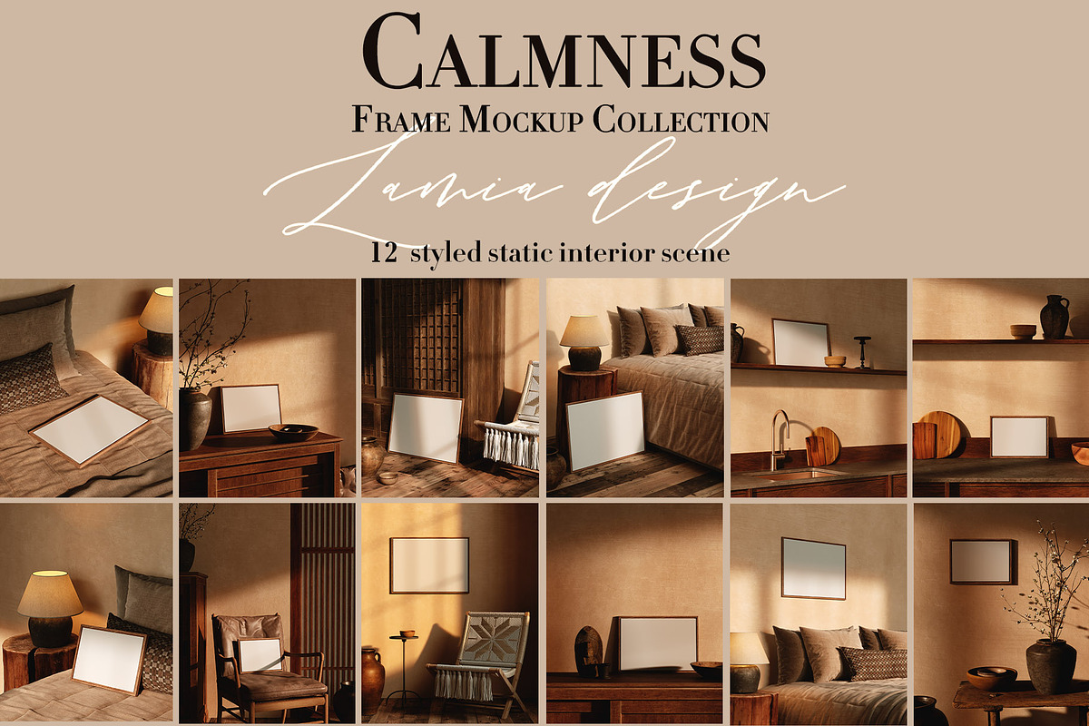 CALMNESS & Frame Mockups Horizontal, a Household Mockup by LAMIA DESIGN (Photo 13 of 13)
