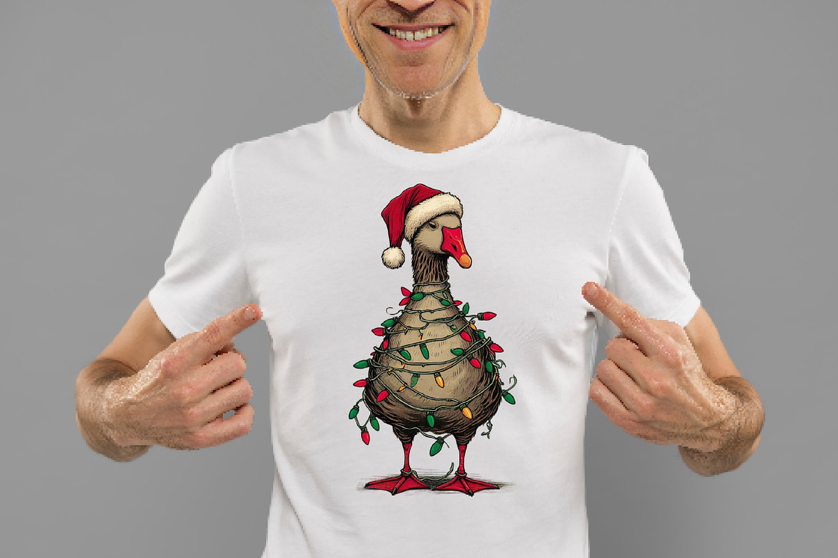 Funny Sarcastic Christmas Goose PNG, an Illustration by Daily.Designs (Photo 2 of 5)