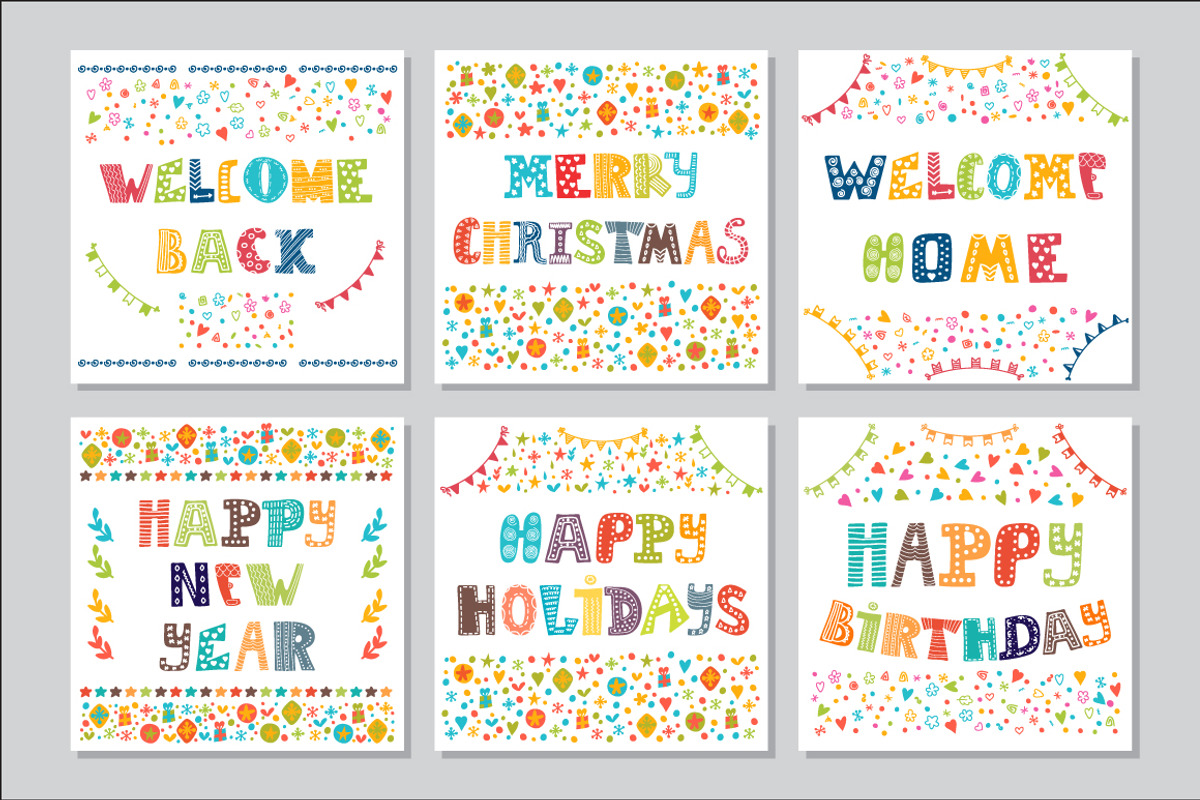 Big set of greeting cards, an Illustration by Helen Sko (Photo 4 of 5)