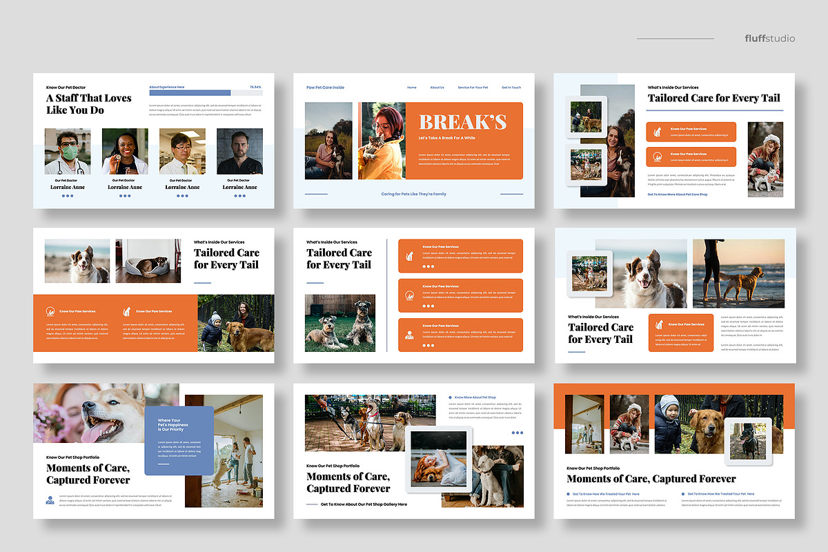 Pet Care & Veterinary Google Slides, a Presentation Template by fluffstudio (Photo 3 of 4)