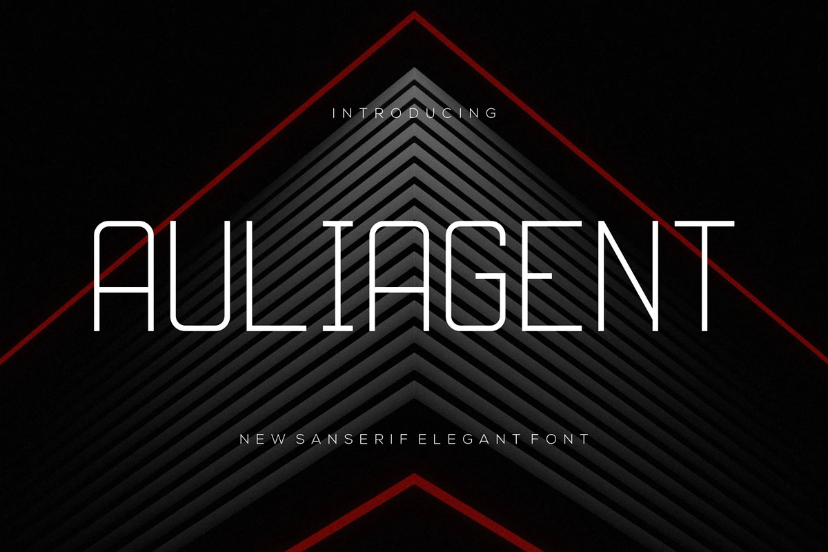 Auliagent, a Sans Serif Font by Auliacreative (Photo 1 of 4)