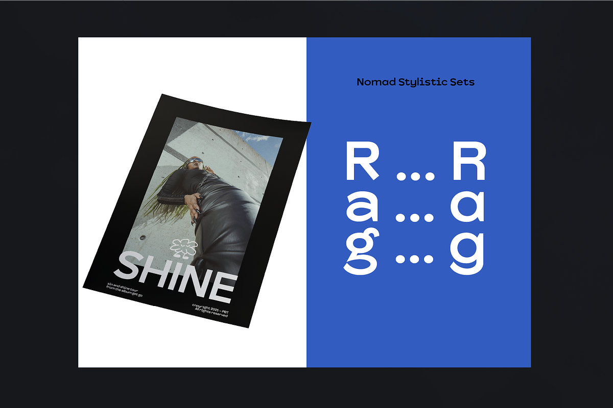 Nomad Modern Sans Serif, a Font by PeanutButter Type (Photo 7 of 8)