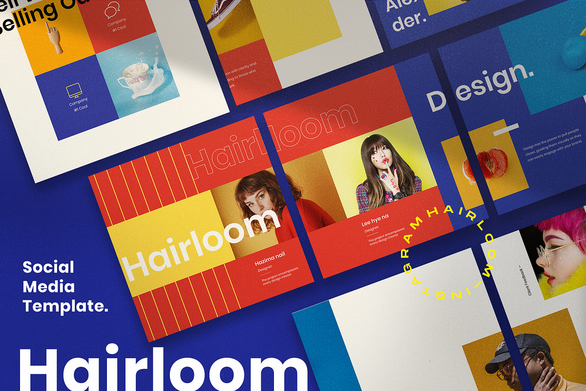 HAIRLOOM-Social Media Template + SG, a Social Media Template by Dirtytemp Studio (Photo 5 of 5)
