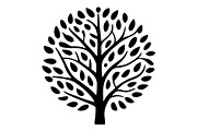 Stylized Tree Outline Clipart Pack, an Illustration by Designs_River (Thumbnail 3 of 7)