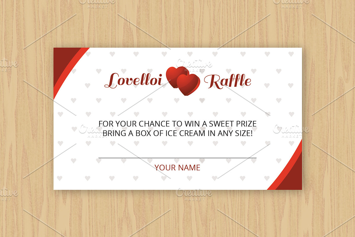 Raffle Ticket Template, a Stationery Template by Template Shop (Photo 2 of 3)