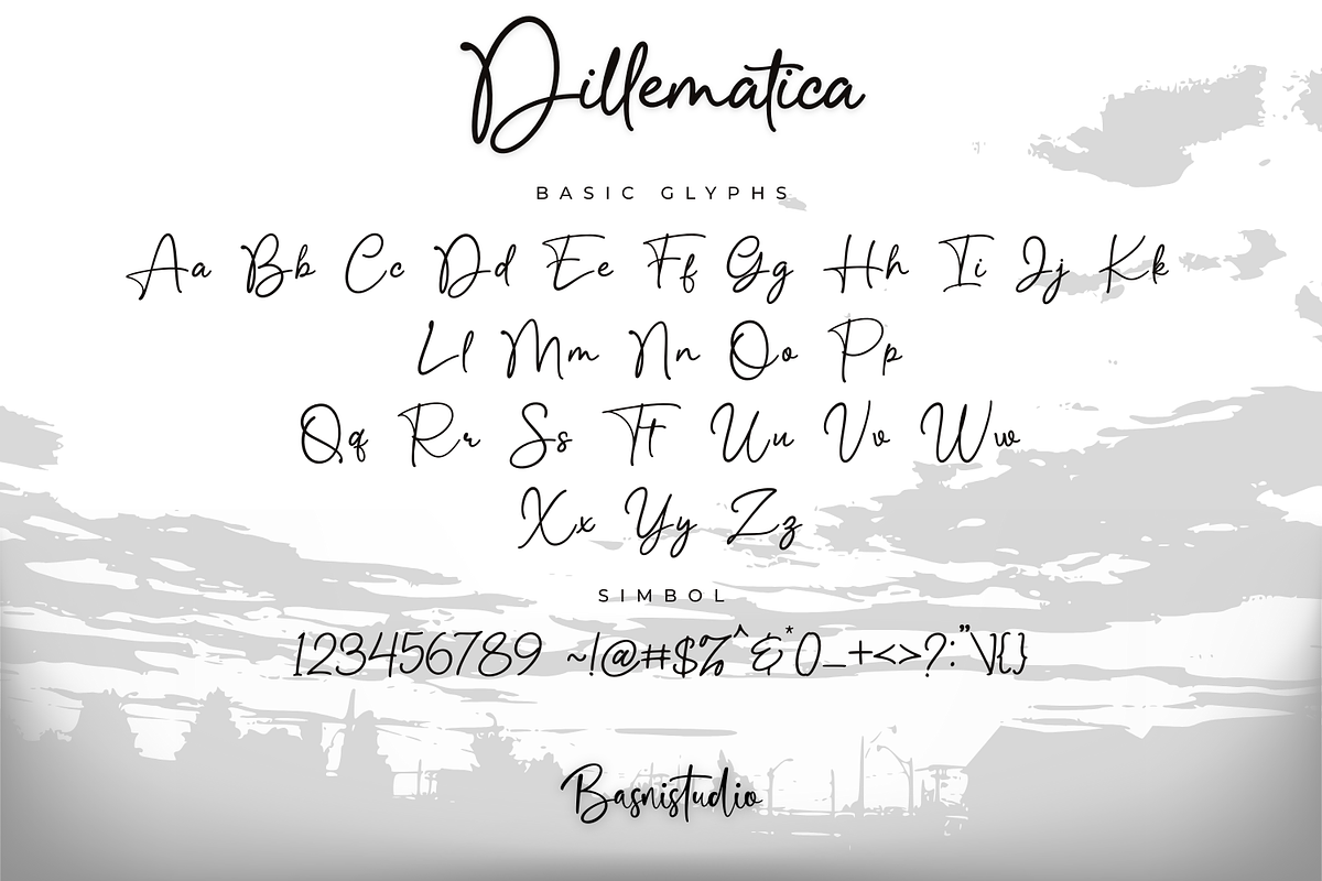 Dillematica Signature Font, a Handwritten Font by Basnistudio (Photo 8 of 10)