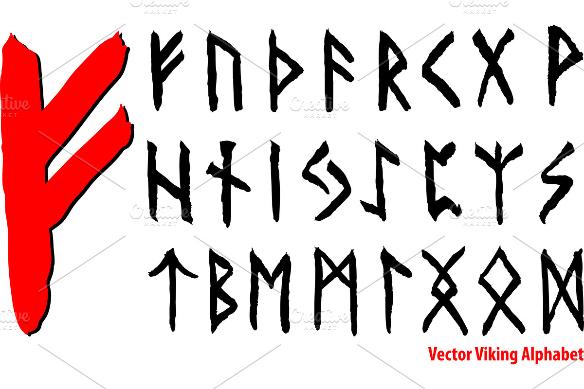 Vrctor Viking Alphabet, an Illustration by Sharpner