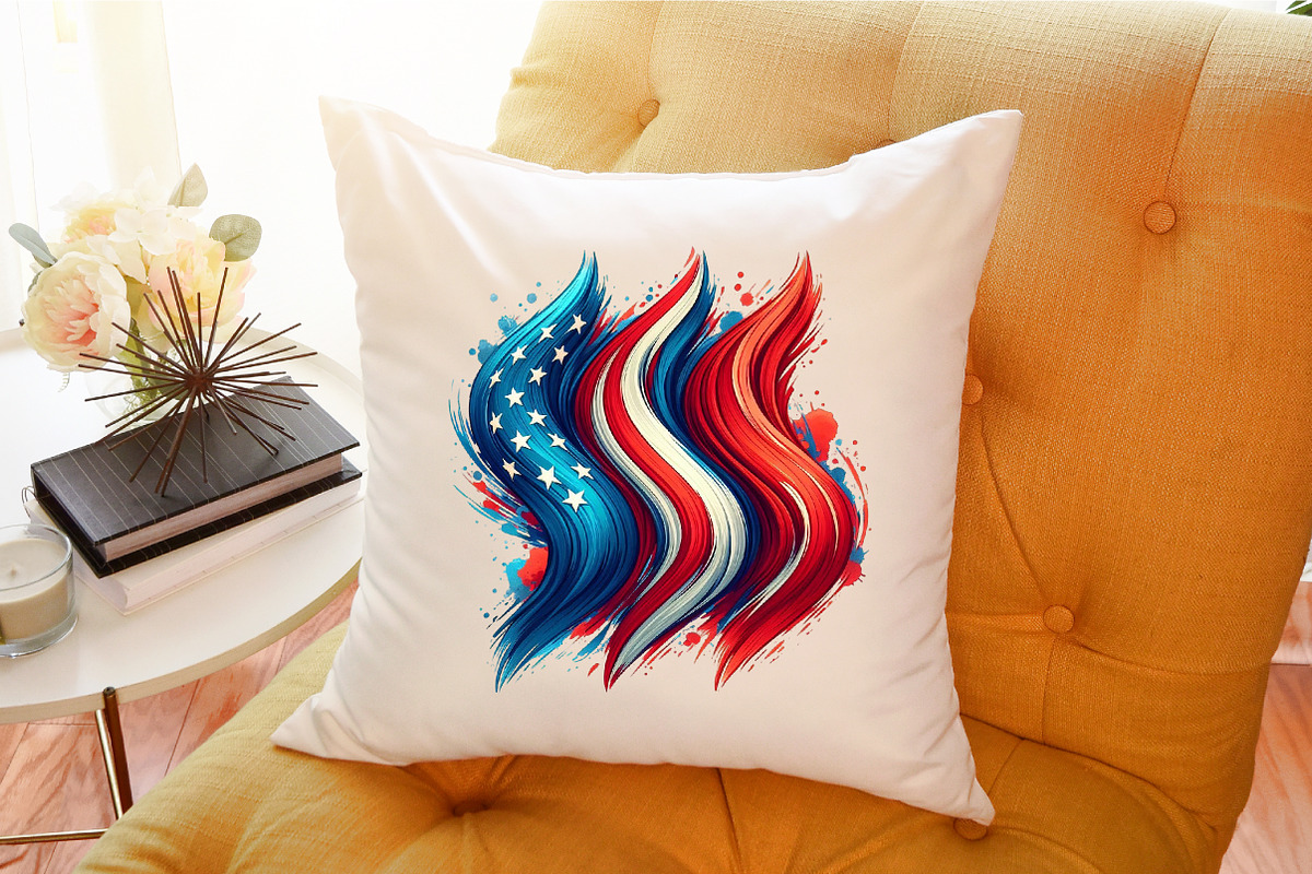 4th of July Brushstroke Sublimation, an Illustration by Sublimation Artist (Photo 6 of 6)