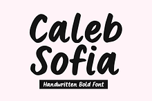 Caleb Sofia - Handwritten Bold Font