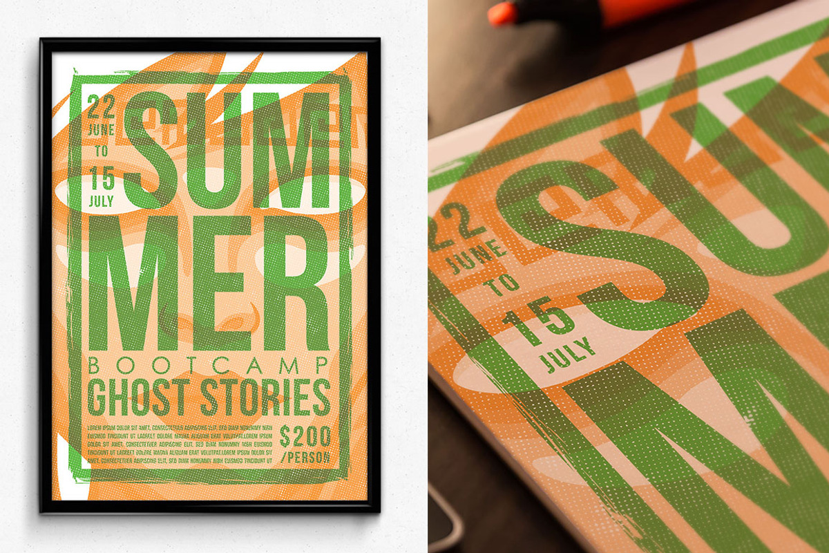 Summer Camp Poster, a Flyer Template by SNK's (Photo 3 of 4)