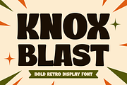 Knox Blast - Bold Retro Display Font, a Blackletter Font by Gumrega Studio (Thumbnail 1 of 8)