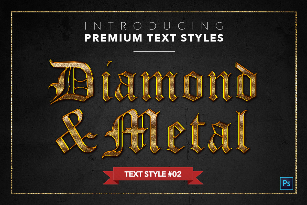 Diamond & Metal #1 - 15 Text Styles preview 3