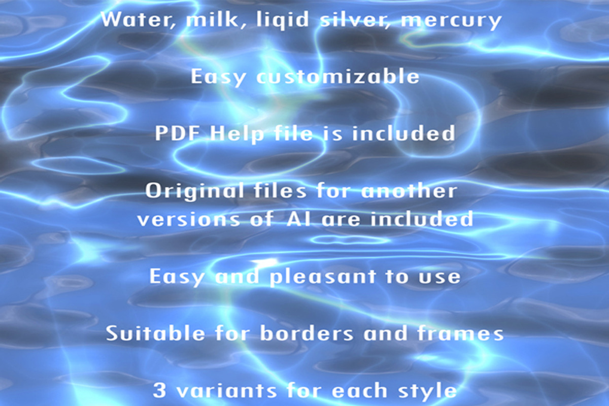 30 Liquid Splash Illustrator  Brushe, a Brush Add-On by Kseniya-Omega (Photo 2 of 8)