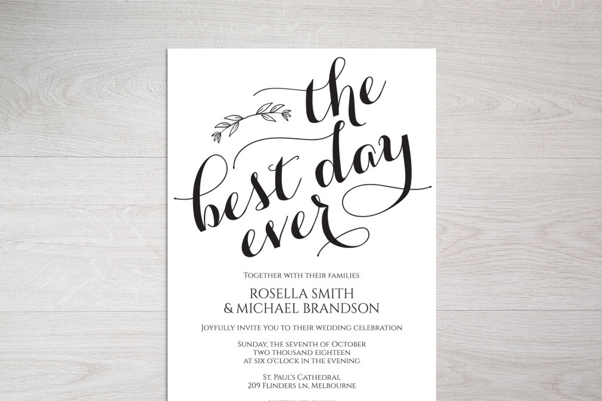Wedding Invitation Template WPC444, an Invitation Template by Shafura_Wedding (Photo 3 of 5)