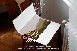 Din A Poster interior mockup
