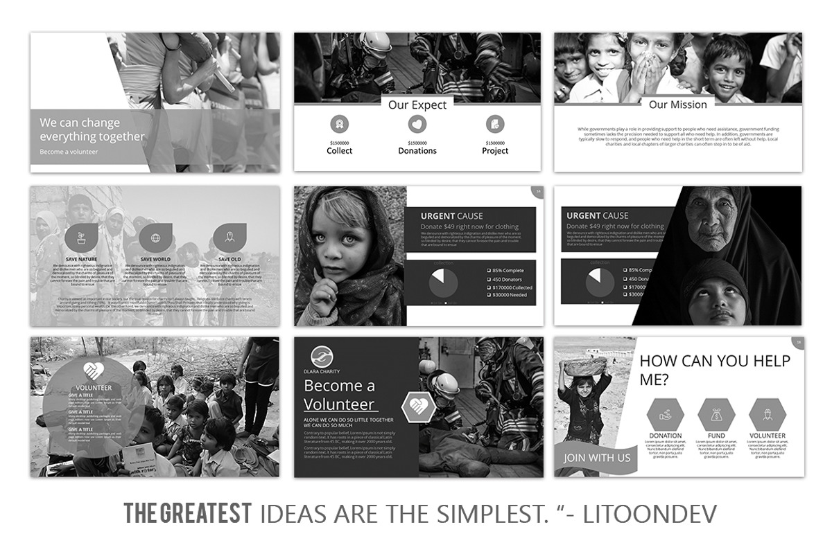 Dlara Charity Version 2, a Presentation Template by litoondev (Photo 4 of 5)