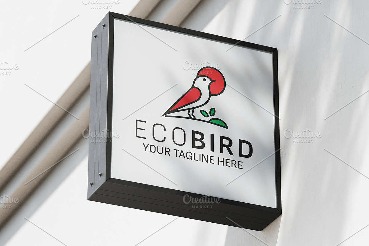 Eco Bird Logo Design Vector Template, a Branding & Logo Template by Logo Lab (Photo 1 of 4)