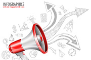 Megaphones, a Technology Illustration by TAlex (Thumbnail 6 of 6)