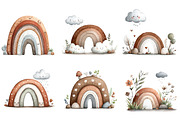 Boho Rainbow clipart, an Illustration by Designworld (Thumbnail 2 of 5)