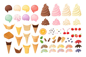 80 Ice Creams Constructor Elements