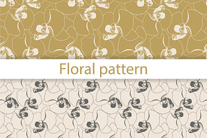 Orchid Flower Seamless Pattern, a Pattern Graphic by Plaid4You