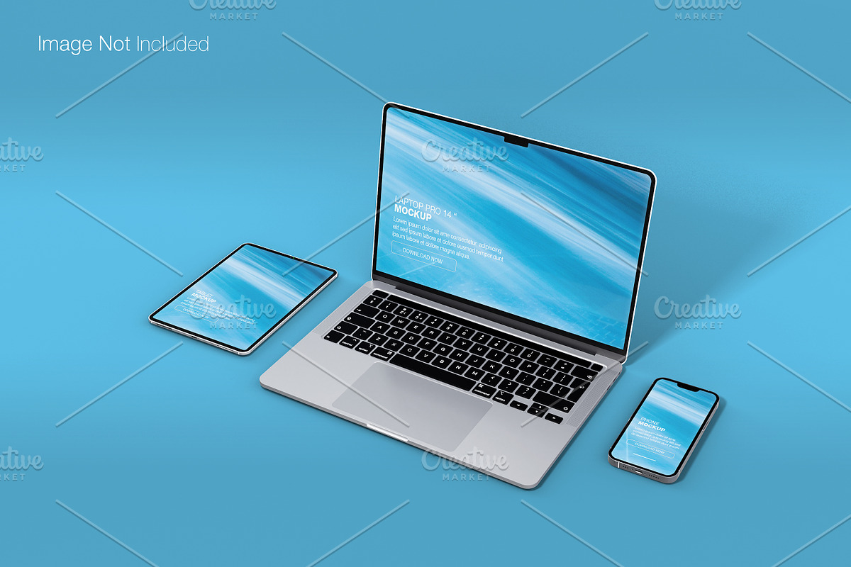 Realistic macbook pro 14 inch mockup, a Mac Mockup by Raihan Rahman (Photo 18 of 21)