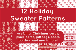 12 Holiday Sweater Patterns