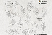 Procreate Stamps: Fine Line Tattoo, a Brush Add-On by CaraulanStore (Thumbnail 4 of 9)