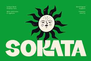 Sokata - Unique Bold Display Font