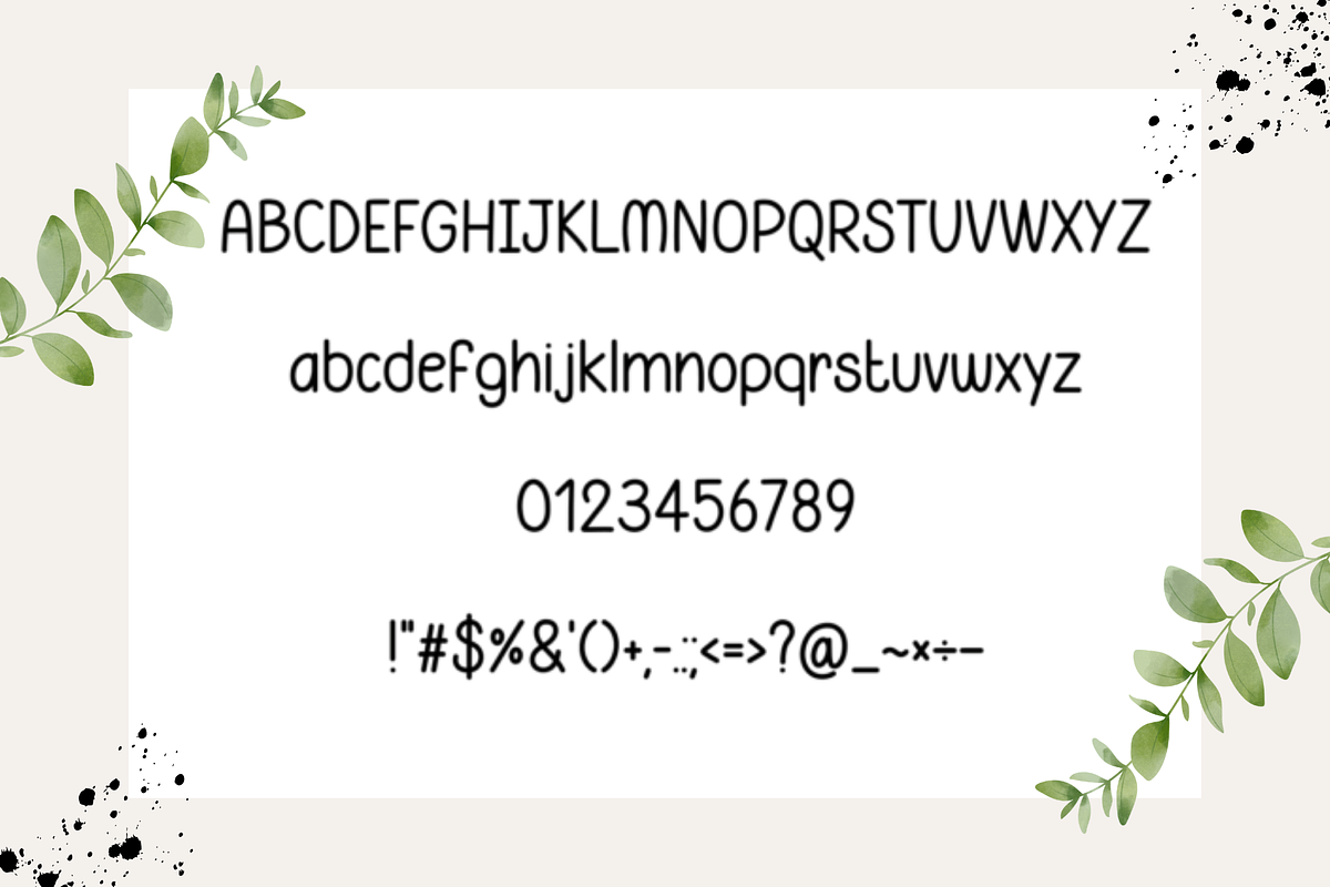Memory Font, a Sans Serif Font by Cutie_Kate_Studio (Photo 9 of 10)
