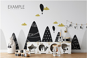 Kids Frames & Wall Mockup Bundle - 5, a Print Template by Yuri-U (Thumbnail 7 of 32)