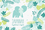 Savannah 5 patterns & clip art, a Pattern Graphic by Inna Moreva (Thumbnail 1 of 4)