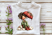 Whimsical Girl PNG Clipart Bundle, a Seasonal Illustration by OK Design (Thumbnail 5 of 6)