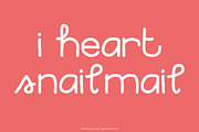I Heart Snailmail Font, a Script Font by Fun Font Shop (Thumbnail 1 of 2)