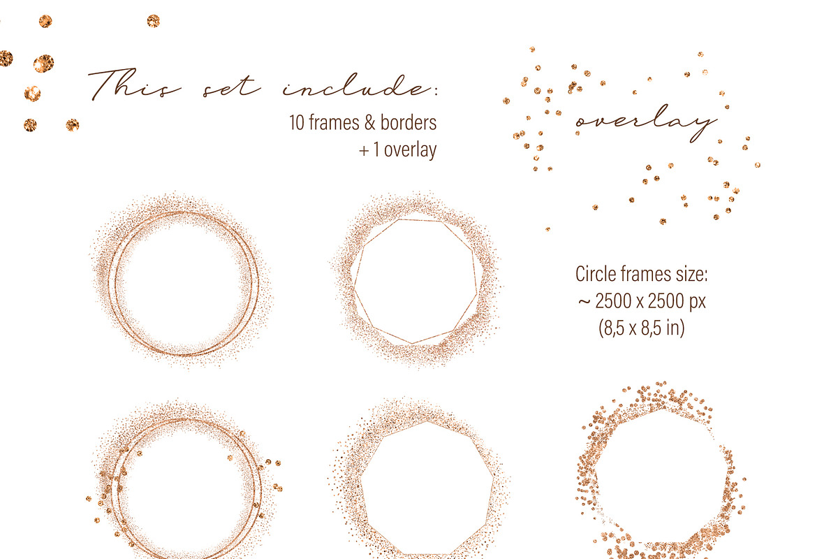 Sparkling Rose Gold Glitter, an Object Graphic by My Wondercolor (Photo 2 of 3)