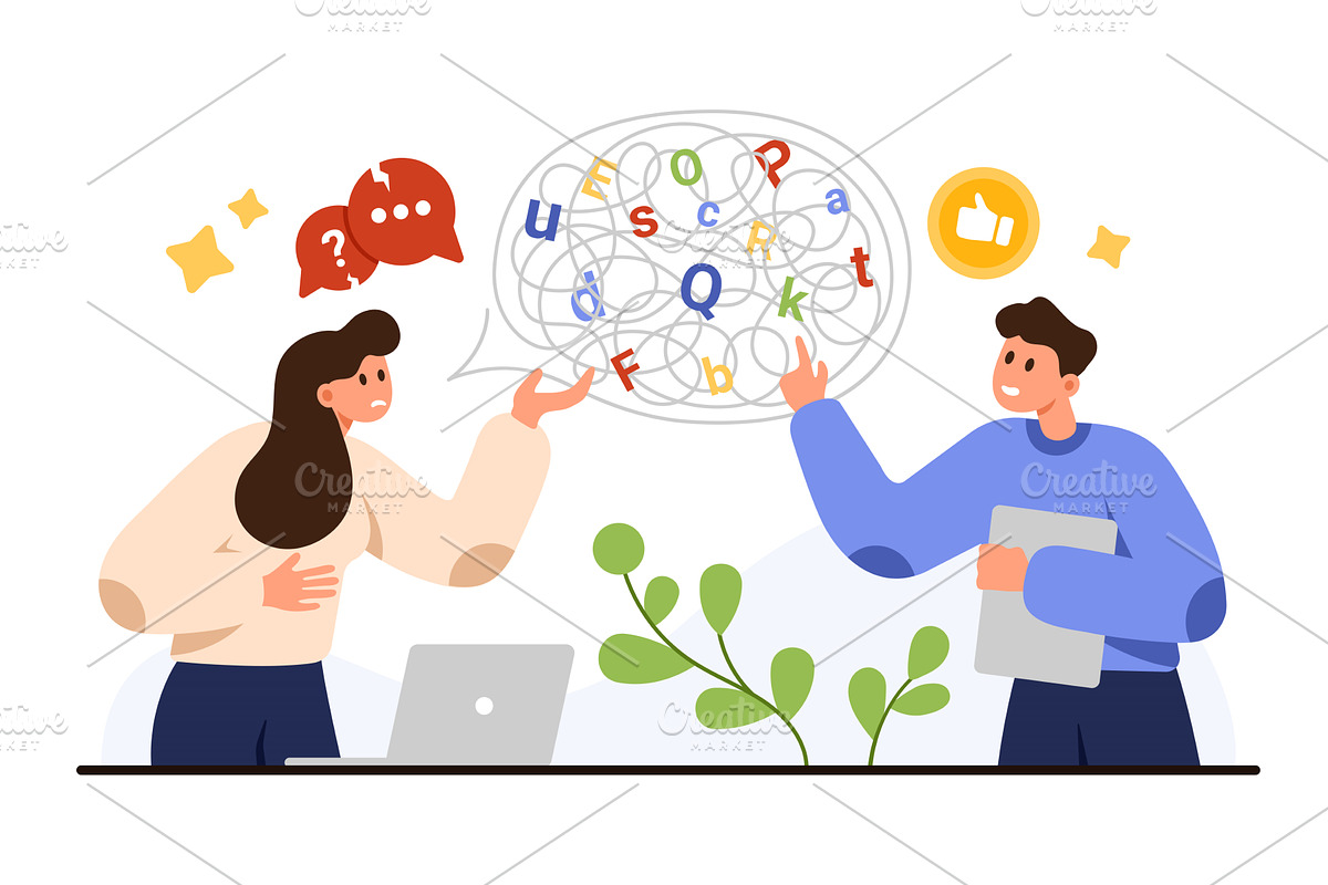 Learning Disorder Therapy Concept, an Object Illustration by Flashvector