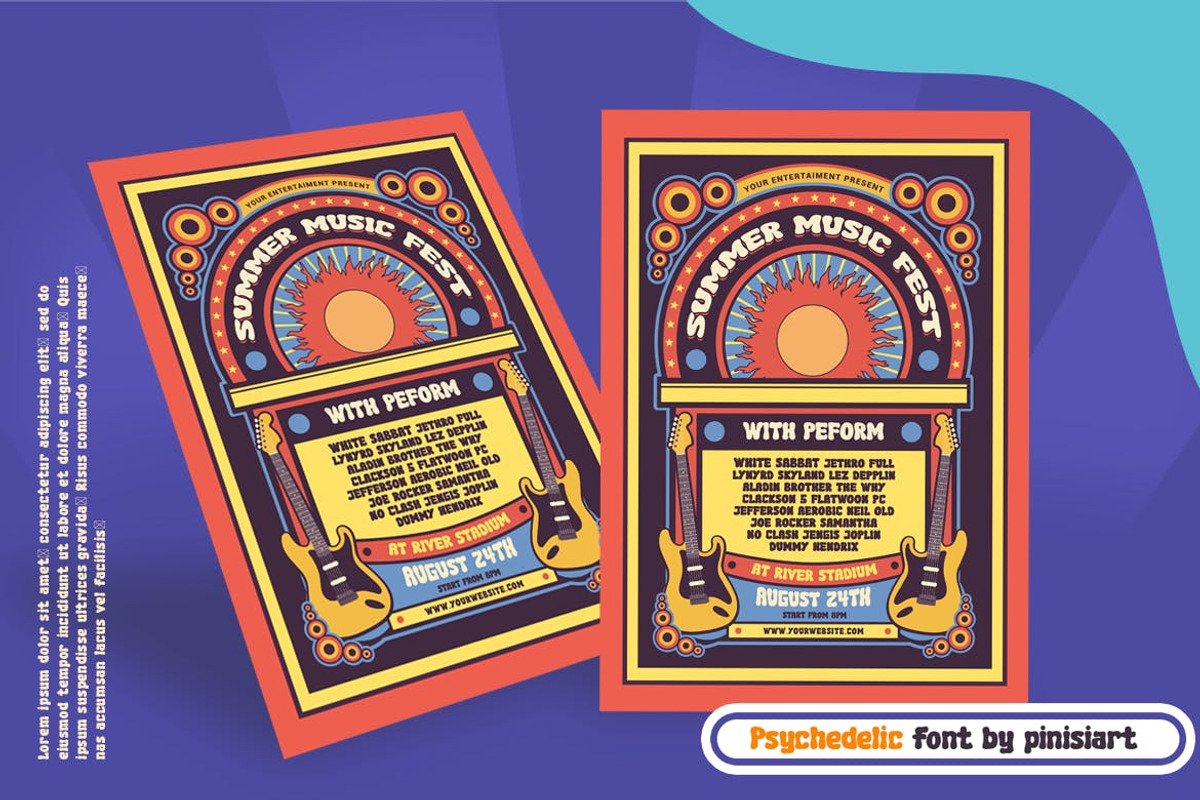 LUCID DREAM – Psychedelic Fun Font, a Sans Serif Font by Pinisi ART (Photo 10 of 10)