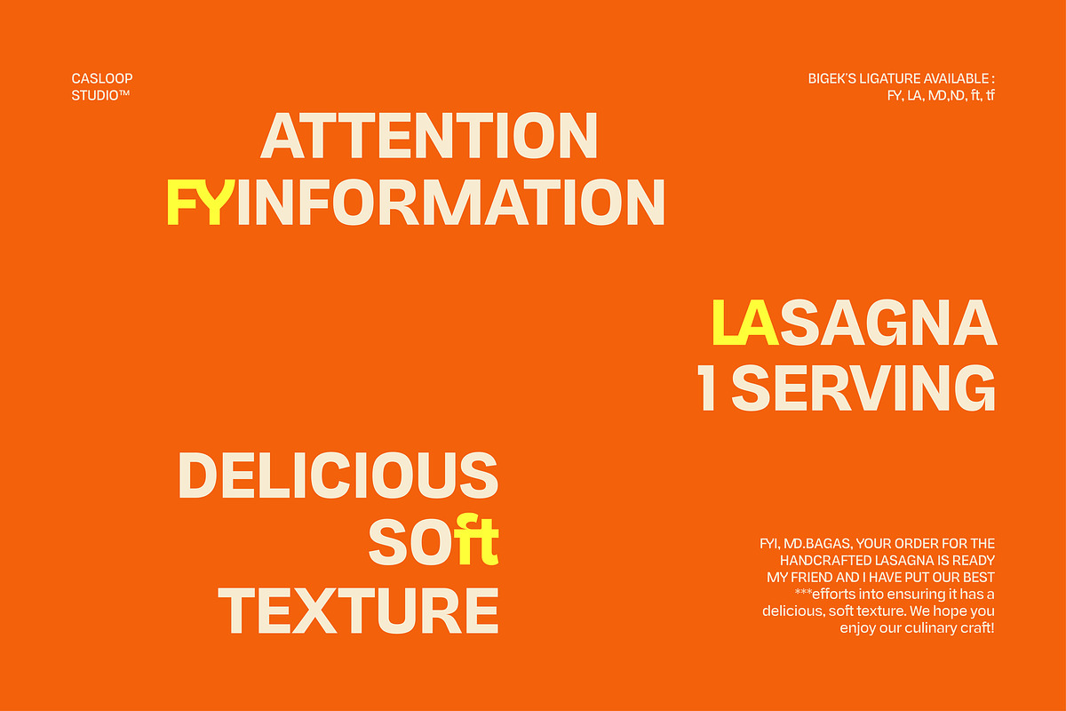 Bigek - Chunky Pop Groovy 9 Fonts, a Sans Serif Font by Casloop Studio (Photo 3 of 9)