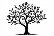 Tree Silhouette SVG Bundle, an Illustration by Creativeshirt (Thumbnail 5 of 13)