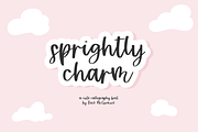 Sprightly Charm Script, a Handwritten Font by Beck McCormick (Thumbnail 1 of 10)