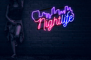 Neon Text Layer Styles FREE BRUSHES, a Layer Style Add-On by Graphic Spirit (Thumbnail 8 of 9)