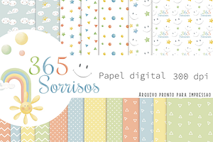 365 Smiles, smiley face, rainbow, an Illustration by Lolytop Studio