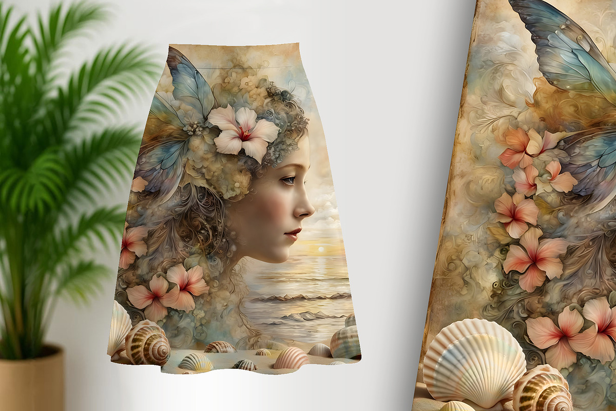 Fairy of the Shore, a Person Illustration by Sharon Schwalbe (Photo 4 of 6)