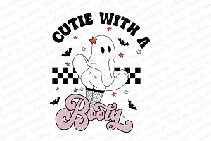 Cutie With A Booty Funny Ghost PNG