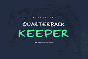 Quarterback Keeper, a Script Font by Graticle (Thumbnail 1 of 8)